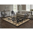 thumbnail image 2 of LBaiet Claudia Oriental Akron Latex Collection 8 x 10 Rug - Blue, 2 of 5