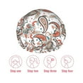 thumbnail image 5 of KLL Paisley Floral Pattern Shower Cap & Bath Cap for Women,Reversible Oversized Waterproof Shower Caps for all Hair Lengths,Elastic Reusable Bathing Hair Cap, 5 of 6