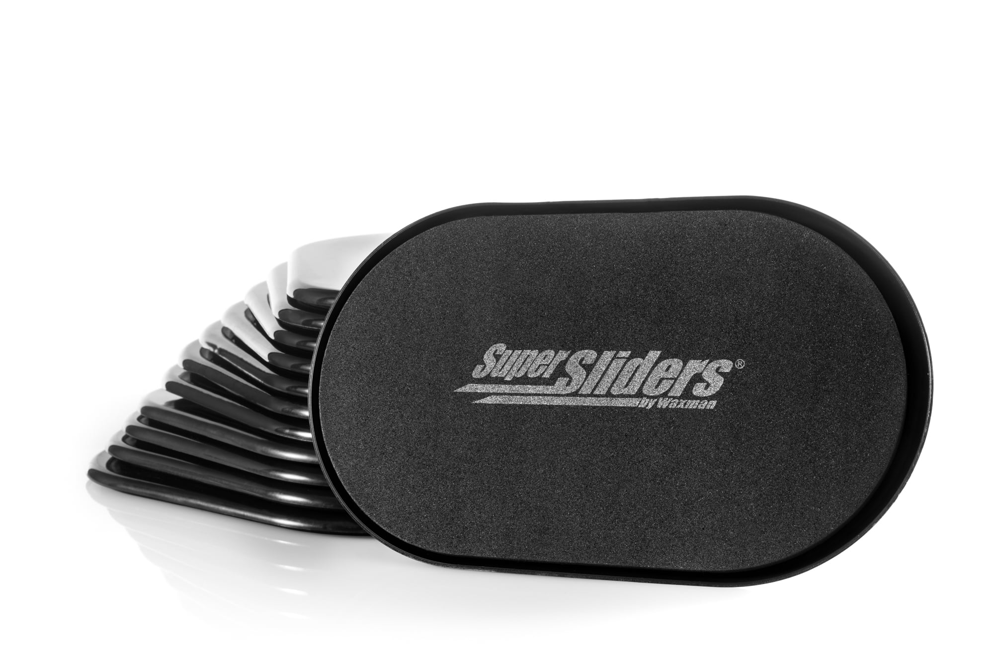 Super Sliders 5 3/4" x 9 1/2" Reusable Furniture Sliders, Carpet, Black