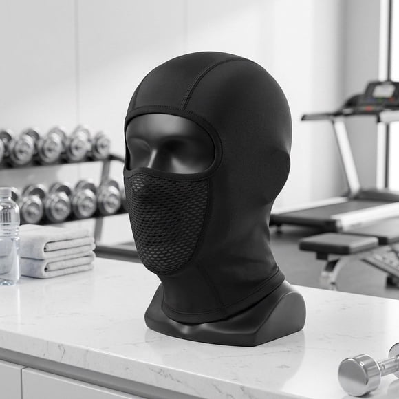 Ethern Balaclava Face Mask Hood Headwear Windproof Breathable Sun Protection Face Cover Black