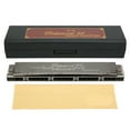 thumbnail image 2 of 24 Hole Tremolo Harmonica with Phosphor Bronze Tone Reed,  1.2mm Brass Base Plate Mouthorgan Beginner Harmonica, 2 of 8