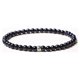 thumbnail image 2 of Pulsera 925-ágata negra tamaño medio 4mm., 2 of 5