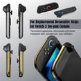 thumbnail image 2 of Plastic Decorative Accent Strips for Switch2 Controllers, Protects from Scratches & Wear, Personalize Your Gaming Device with Visual Flair(electroplated gold,1pcs), 2 of 8