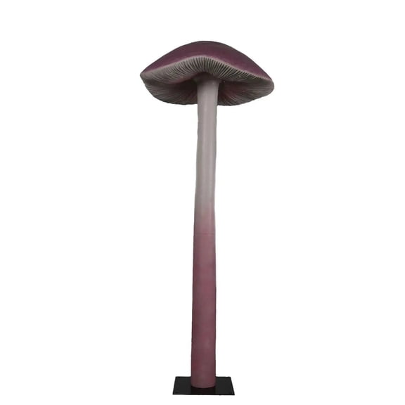 Large Pink Bonnet Mushroom Over Sized Statue