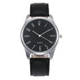 thumbnail image 3 of Mens Simple Business Fashion Leather Quartz Wrist Watch, 3 of 7