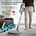 thumbnail image 2 of Aspiradora Inalámbrica V6 - 45 kPa Super Succión 600 W, 70Min Pantalla LED | Autoestable Gris para Suelos Duros, 2 of 9
