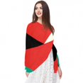 thumbnail image 5 of Palestine Light and Breathable Chiffon Yarn Silk scarf for Women, Translucent 180*73 Size - Elegant Head Scarf for All Seasons, 5 of 6