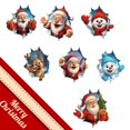 thumbnail image 4 of Christmas Creative Wall Sticker,Break-The-Wall Santa Claus 3D Wall Decal,Removable Xmas Door Window Stickers,Creative Holiday WallArt with Realistic 3D Effect for Living Room Bedroom, 4 of 9