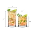 thumbnail image 3 of Alain Set of 8 Glass Highball 14oz and Lowball 10oz Set, 3 of 5