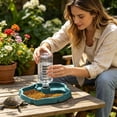 thumbnail image 4 of Tong Automatic Reptile Water Dispenser And Feed Bowl Lake Blue Turtle And Water Dish With Built In Reservoir For Terrarium Use, 4 of 6