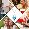 thumbnail image 5 of TINGN 925 Sterling Silver Birthstone Necklaces for Women Dainty Infinity Pendant Birthstone Necklace Anniversary Valentines Day Mothers Day Christmas Birthday Gifts for Women Mom Wife Girlfriend, 5 of 6