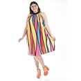 thumbnail image 2 of Vestido plisado multicolor Roman Fashion /Tallas Extras, 2325 (Fiusha) fucsia 36, 2 of 7