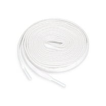 INSPIRE CHIC Unisex 5 Pairs High Durability Athletic Flat Shoelaces for Sneakers White 120 cm/47.2"