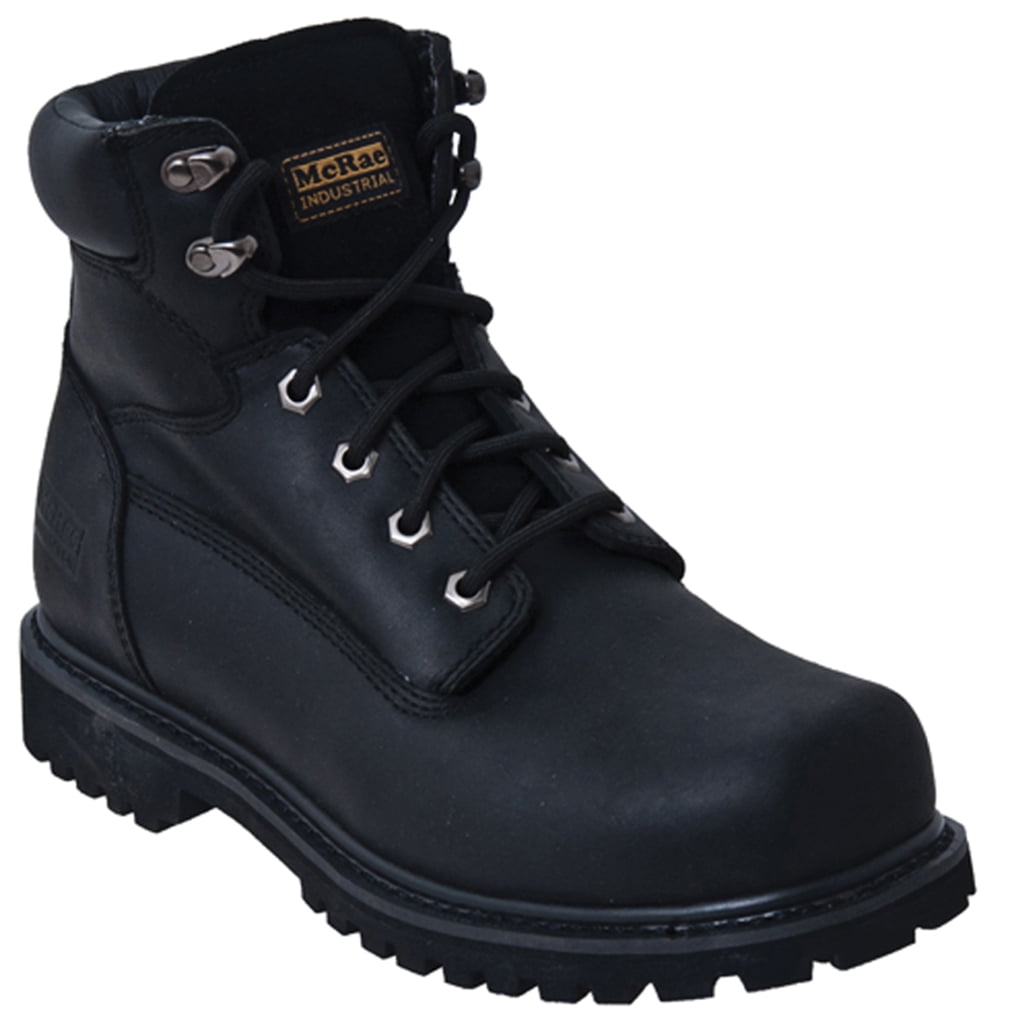 Mcrae Men's LACE UP 6" ST EH SR Black WorkUtility Boots 7.5 W