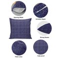 thumbnail image 7 of Throw Pillow Covers 16x16 Inch, Dark Purple Decorative Pillow Cases for Couch Sofa Bed, Farmhouse Vintage Solid Color Cotton Linen Square Home Decor Pillowcases with Hidden Zipper, 7 of 7