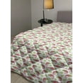 thumbnail image 2 of Bird Down Alternative Comforter, Colorful Tropical Parrots Pattern Animals with Ornate Wings Long Tails, Microfiber Quilt for All Season, 5 Sizes, Pastel Pink Multicolor, by Ambesonne, 2 of 3