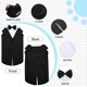 thumbnail image 4 of Set de corbatín formal para perros DORA BRIDAL S, negro, 4 of 8