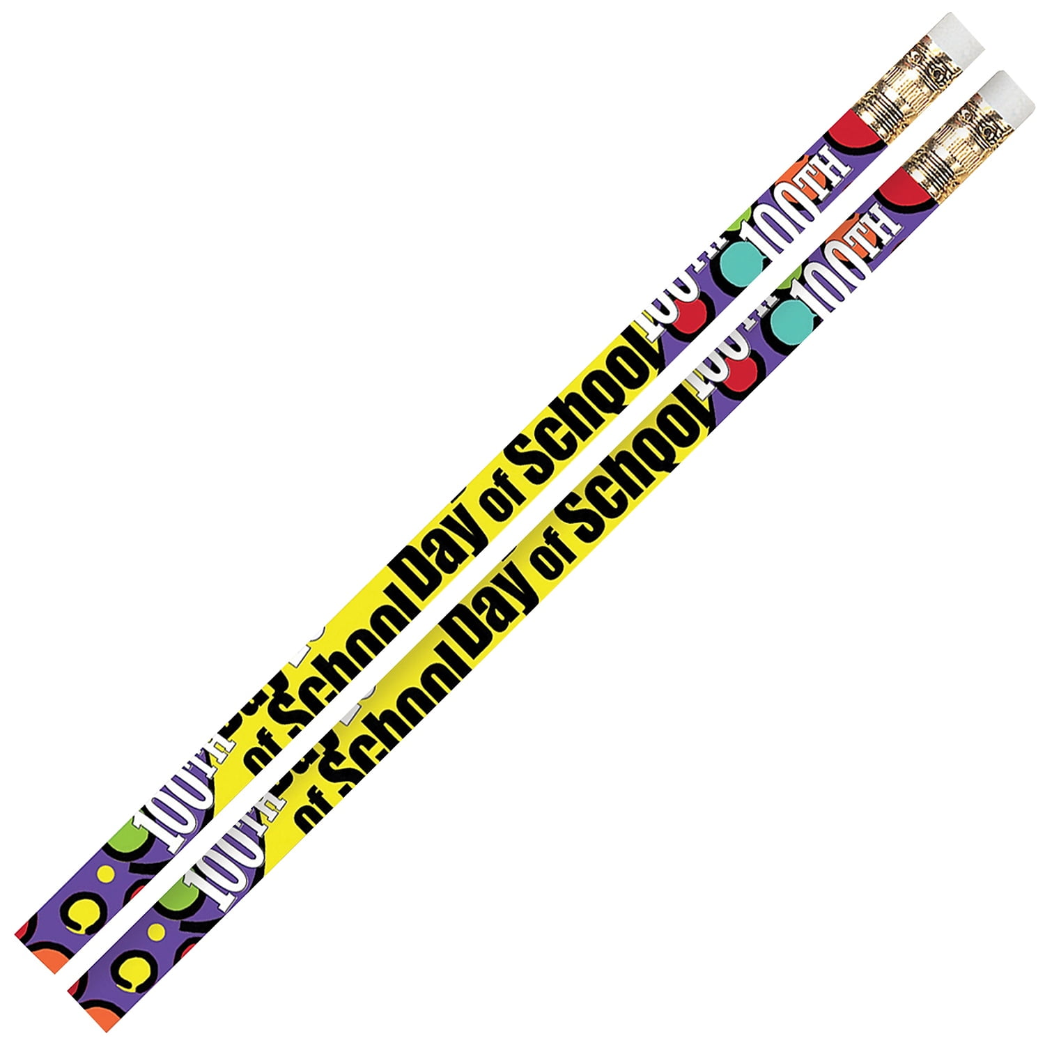 Musgrave Pencil Company 100th Day Of School Motivational Pencils Pack of 12