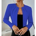 thumbnail image 2 of Women’s Elegant Open Front Long Sleeve Bolero Shrug Jacket – Lightweight Jacket for Dressy and Casual Outfits, 2 of 5