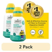(2 pack) Zarbee's Children's Digestive Care Prebiotic Fiber Syrup, Natural Grape Flavor, 8 fl. oz.