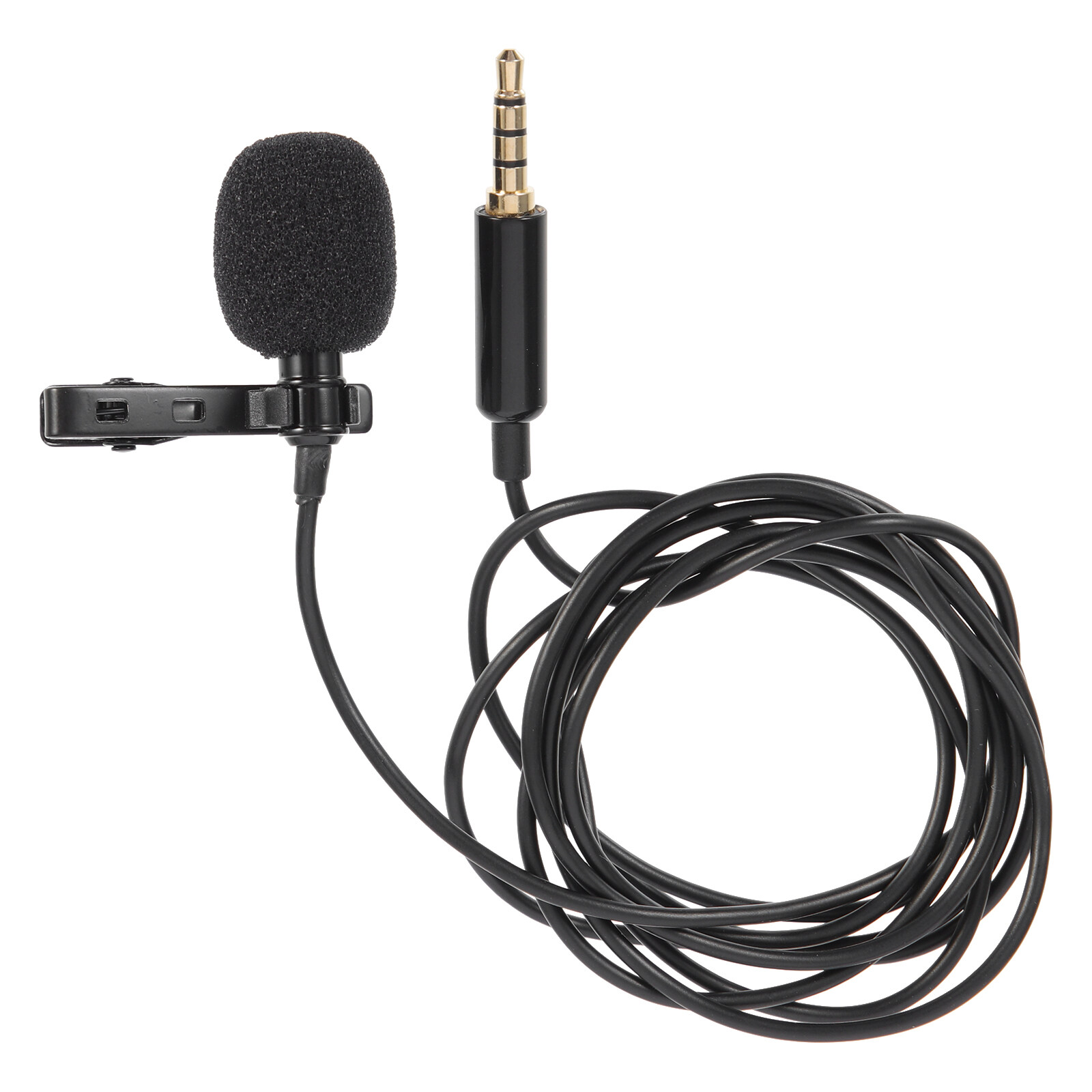 Lavalier Microphone Clip On Microphone 3.5mm Recording Microphone Lapel Mic - image 1 of 9