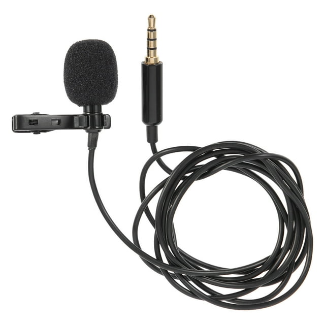 Lavalier Microphone Clip On Microphone 3.5mm Recording Microphone Lapel Mic