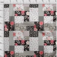 thumbnail image 4 of oneOone Cotton Cambric Black Fabric Asian Floral Mix Patch Sewing Material Print Fabric By The Yard 56 Inch Wide, 4 of 4