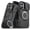 Black, variant on REQO Compatible with iPhone 16 Case with Privacy Slide-Lens Camera, Phone Case for iPhone 16 with Ring Stand,Funda Ultra Shockproof Black Protective