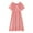 Pink, variant on PINQI Swing Toddler Girls Dresses Kids Baby Girls Spring Summer Print Bodycon Dress Ruffle Short Sleeve Sleepwear Princess Dress