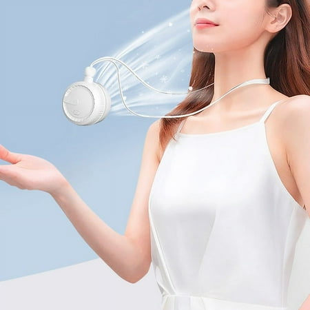 

Portable Rechargeable Mini Fan Handheld With Waist Clip 3 Speed Adjustable Leafless Personal Fan For Home Office Outdoor Travel