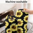 thumbnail image 5 of Black Sunflower Pattern Bathroom Rugs Mat,Non Slip Microfiber Bathroom Rug,Rubber Backing,Soft Bathroom Mats for Bathroom Floor,Tub and Shower,17x30in(43x75cm), 5 of 5