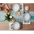 thumbnail image 3 of European Style Flower Pattern Table Flag Teal Elegant Table Runner Holiday Party Home Kitchen Classic Table Aesthetically r, 3 of 6