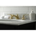 thumbnail image 3 of Kingston Brass KS4467KL Whitaker Widespread Bathroom Faucet with Brass Pop-Up, Brushed Brass, 3 of 8