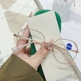 thumbnail image 6 of Women Gold Rimless Anti-Blue Light Reading Glasses 4.00 Pearl Elegant Diamond Readers +4.00 Strength, 6 of 7