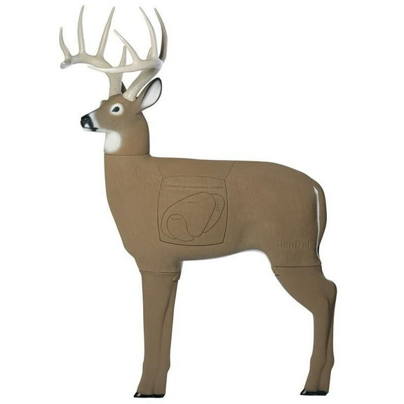 GlenDel Buck 3D Target, PolyFusion Technology, 4-Sided Core, Archery Target, Simulates 200lb Buck, G71000