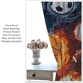 thumbnail image 5 of Boys Sports Kids Curtains for Bedroom, Fire Basketball Football Soccer 3D Ball Window Treatments for Living Room,Teen Boys Girls Room Decor Drapes 2 Panel Sets,55x63 Inch, 5 of 6
