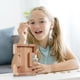 thumbnail image 5 of Piggy-Bank for Kids Boys Girls Large Piggy Banks 26 English Alphabet Letter,Personalized Wooden,Transparent Money Saving Box (1 Pc), 5 of 9