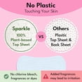 thumbnail image 5 of Sparkle Panty Liners for Women, Plant-based Daily Pantiliners for Sensitive Skin, Organic Pads for Women, Unscented, Chlorine Free, Flexible & Comfortable, Light Absorbency (Incredibly Thin 20 Count), 5 of 11