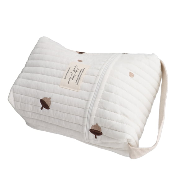 Bolsa de pañales bordada, linda bolsa de pañales con patrón bordado y acolchado, linda bolsa de pañales, construcción resistente
