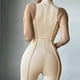 thumbnail image 3 of Gibobby Pantalones cortos Mono ajustado sexy ajustado sin mangas con cintura alta y realce de cadera para mujer(Beige， S), 3 of 5
