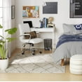 thumbnail image 3 of Everwash™ Treasure Alan Modern Geometric Machine Washable Area Rug, Beige/Brown, 5'2"x7'2", 3 of 11