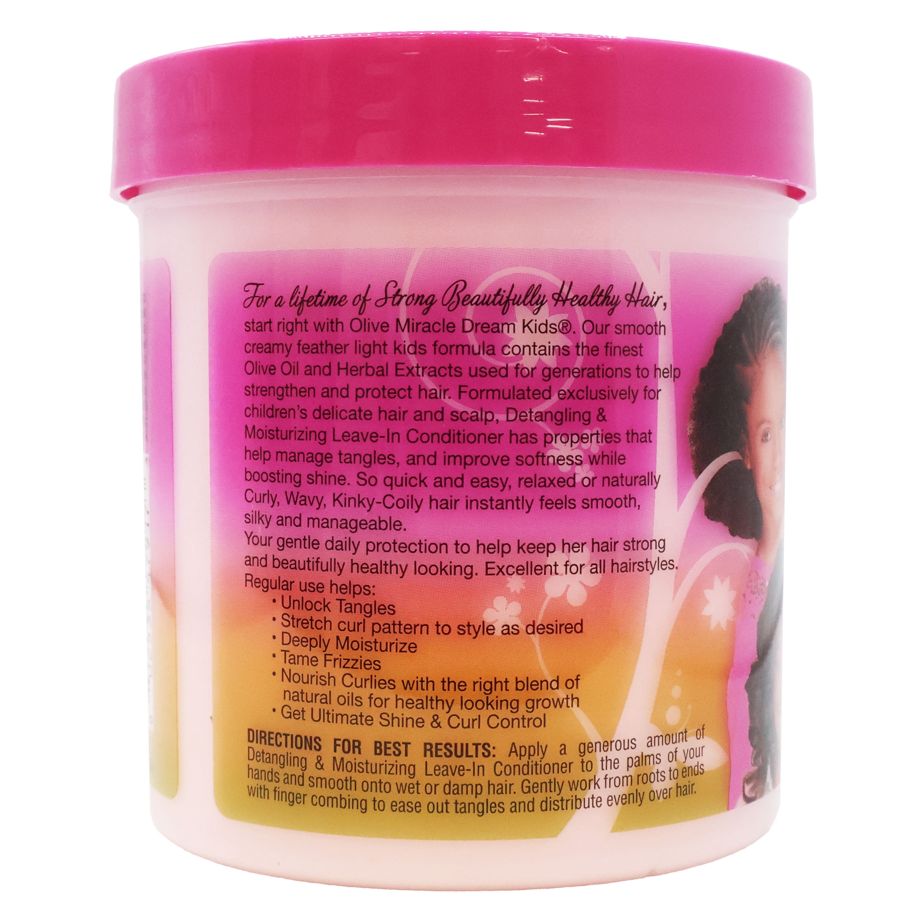 African Pride Dream Kids Olive Miracle Hair Leave In Conditioner 15 Oz., Pack of 6