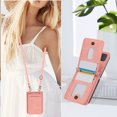 thumbnail image 6 of for Samsung Galaxy Z Flip 3 Wallet Case with Shoulder Lanyard Strap, Crossbody Phone Case with Card Holder Slots for Women Girls, Luxury PU Leather Flip Stand Purse Cover Shockproof Case, Pink, 6 of 9