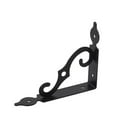 thumbnail image 3 of Heavy Carbon Steel Floating Shelf Bracket, Thickened Design, High Load-Bearing & Wear-Resistant, Edge Protection Prevents Slipping, Easy Installation for Living Room Bedroom Kitchen Garage Shelves, 3 of 4