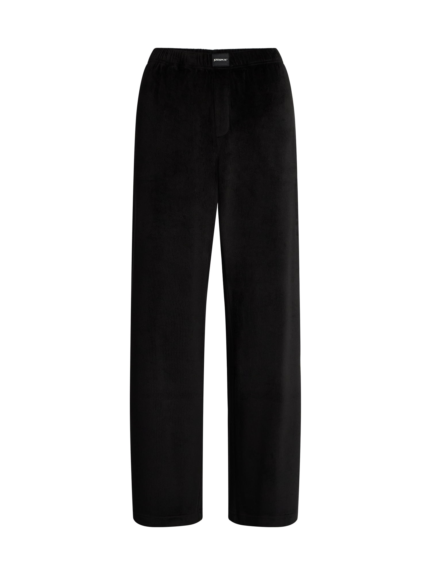 Joyspun Women's Velour Wide-Leg Sleep Pants, Size XS-3X