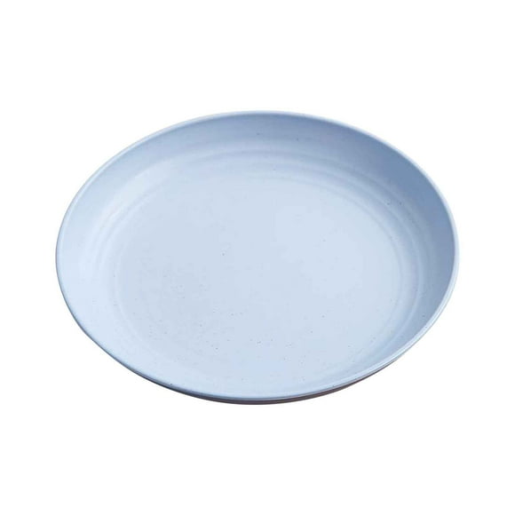 EARKITY Wheat Straw Plates, Unbreakable Deep Dinner Plates, Dishwasher Safe Kitchen Plates, Microwave Safe Plate, BPA-Free Cereal Plates, Plastic Round Plates Reusable for Kids Toddlers Adults
