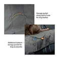 thumbnail image 3 of Kurgo Extended Width Wander Car Bench Seat Cover for Dogs, Charcoal Grey—Stain &amp; Water Resistant—Machine Washable, 3 of 6