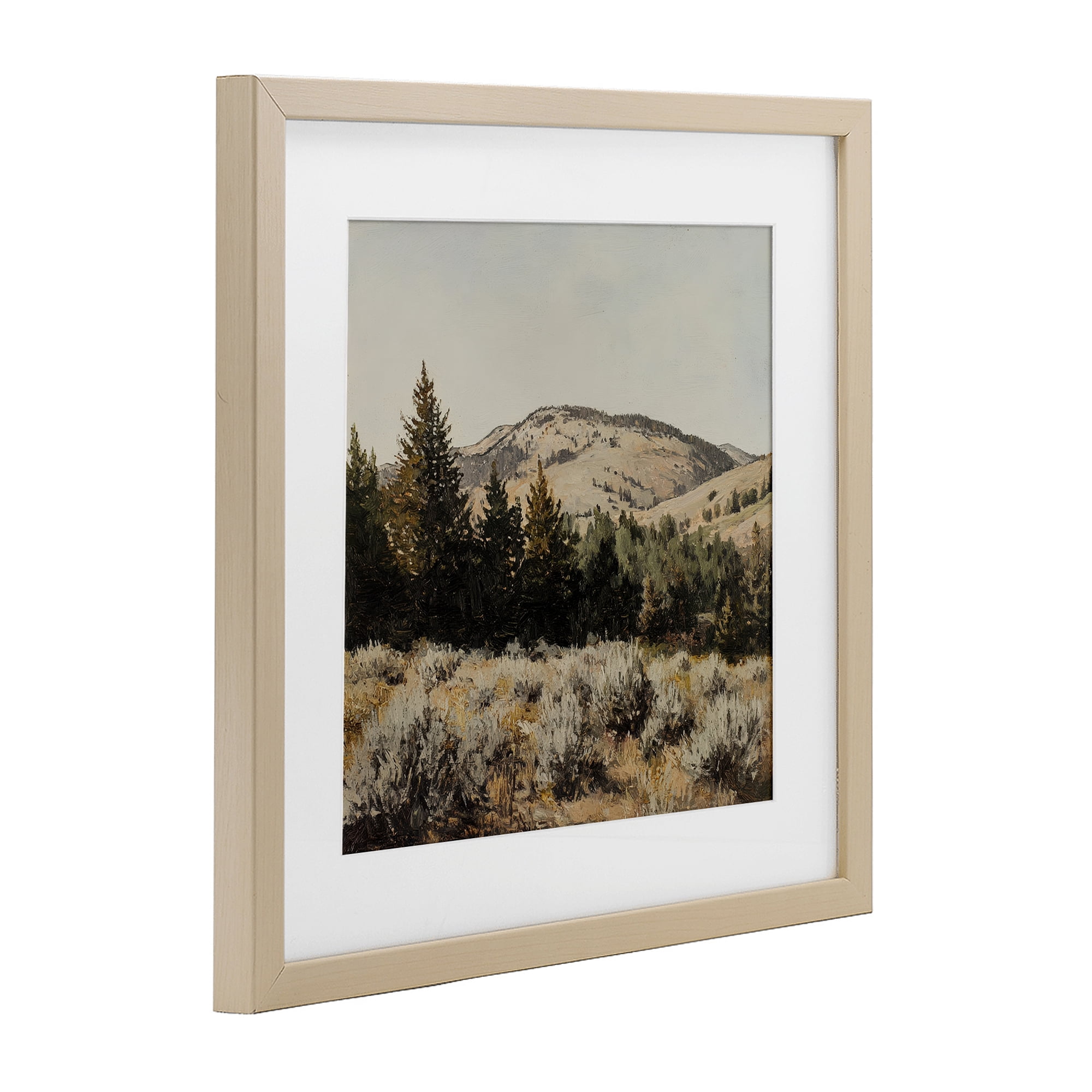 Stupell Industries Cedar Mountain View Birch Framed Print Under Glass, design by Petal Prints Design