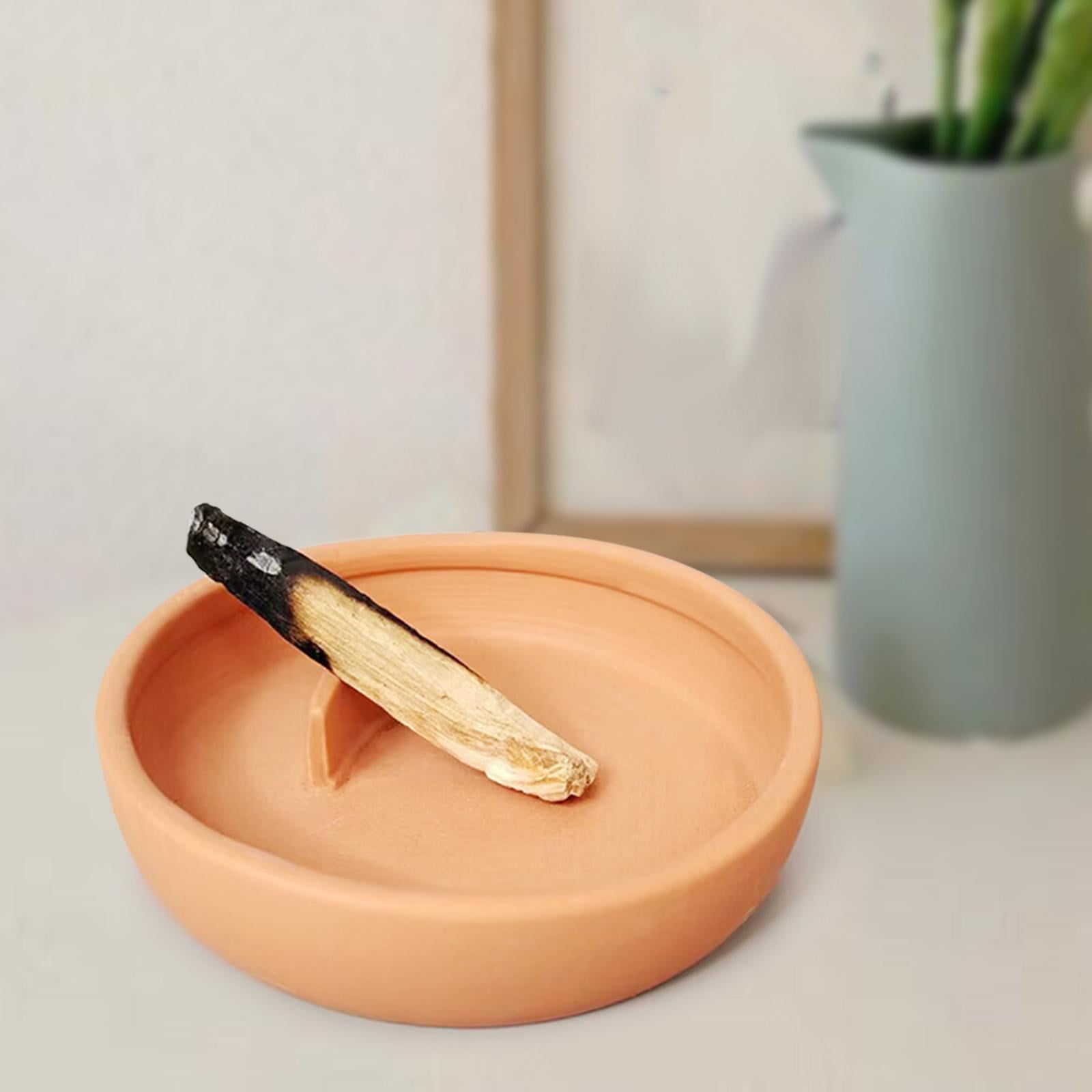 WLPZXP Incense Burner Artistic Dia 5.43inch Palo Santo Sticks Holder Ceramic Censer for