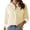Yellow White, variant on jinghuiyue Women Button-Down Shirts Striped Long Sleeve Collared Dressy Office Casual Loose Fit Blouse Tops with Pocket M